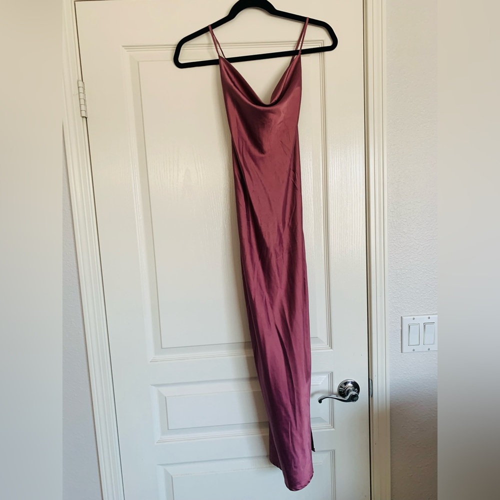 Mauve silk dress size S/4
